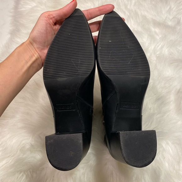 Blondo Tasel Waterproof Black Leather Block Heel Ankle Booties Boots, Size 10 - Picture 11 of 15